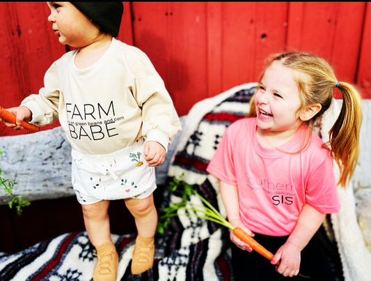 Farm Babe Onesie | Tan | Gender Neutral